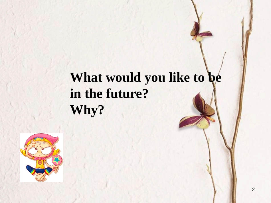 八年级英语上册 Unit 5 My Future Lesson 26 What Will I Be课件 （新版）冀教版_第2页