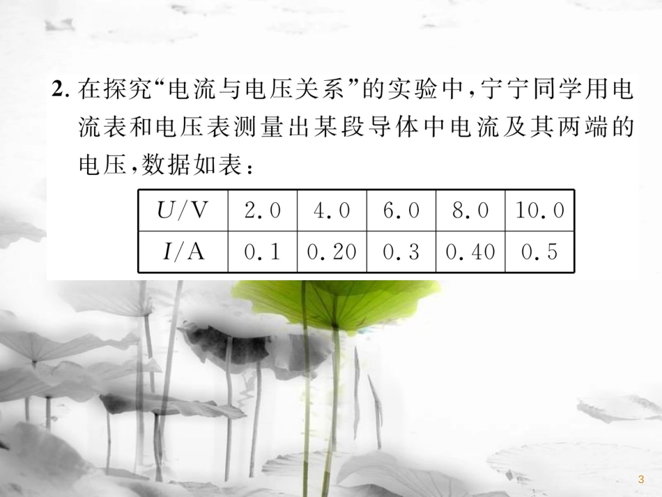 九年级物理上册 第14章 第2节 探究欧姆定律 第1课时 探究电流与电压、电阻的关系课件 （新版）粤教沪版_第3页