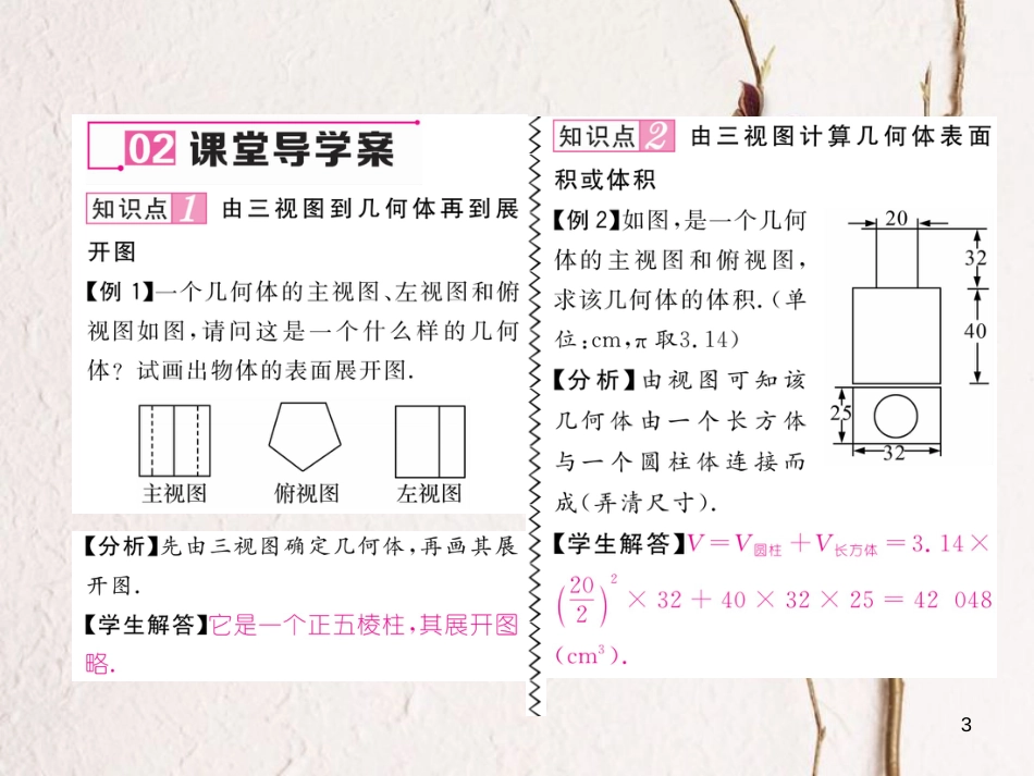 九年级数学下册 第29章 投影与视图 29.2 三视图（第3课时）作业课件 （新版）新人教版_第3页