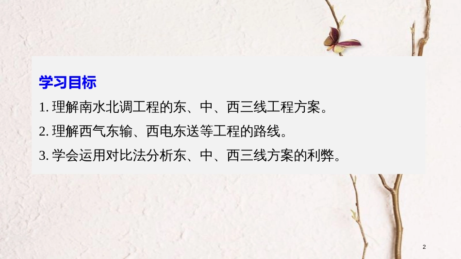 高中地理 第三单元区 域资源、环境与可持续发展 第三节 资源的跨区域调配——以南水北调为例（1）同步备课课件 鲁教版必修3_第2页