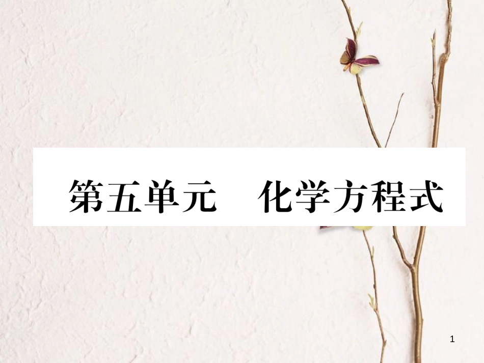 （青海专版）中考化学复习 第1编 教材知识梳理篇 第5单元 化学方程式（精练）课件_第1页