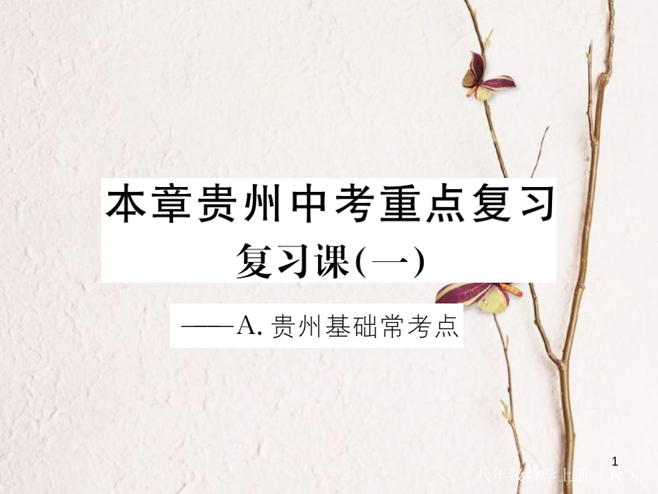 （贵州专用）八年级数学上册 11 三角形复习课（一）课件 （新版）新人教版_第1页