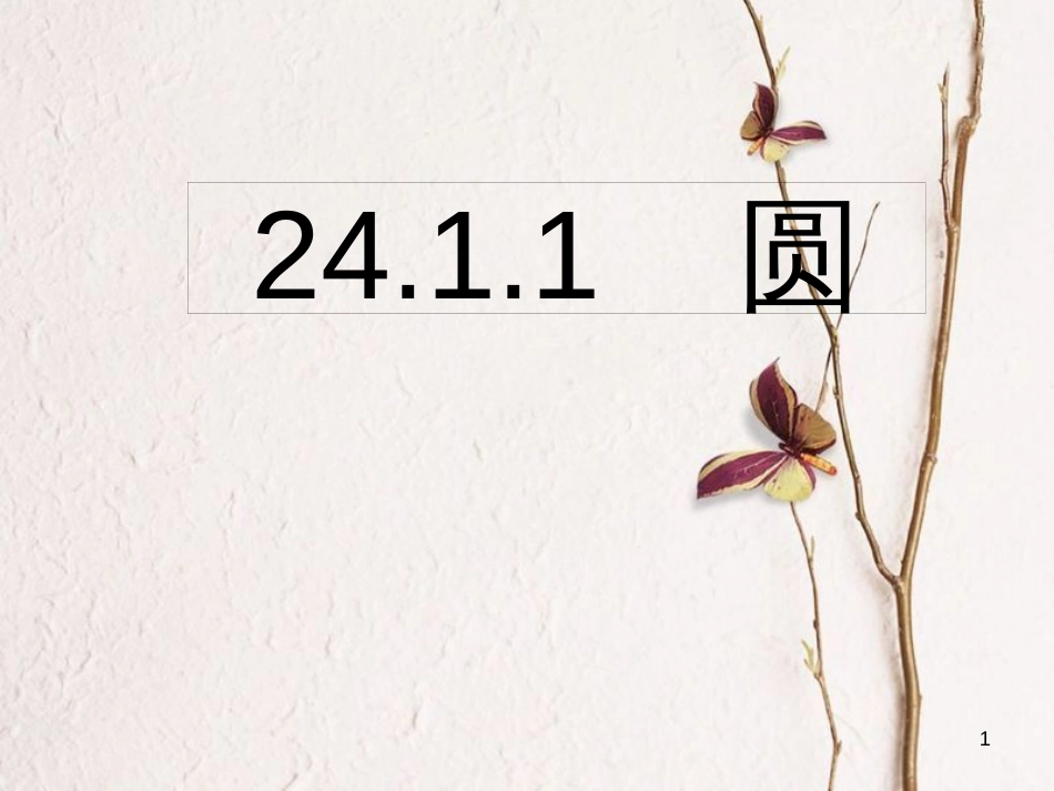 陕西省安康市石泉县池河镇九年级数学上册 24.1 圆的有关性质 24.1.1 圆课件 （新版）新人教版_第1页