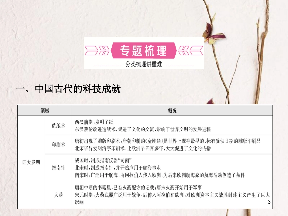 山东省滨州市中考历史复习 专题八 古今中外的科学技术与经济全球化课件_第3页