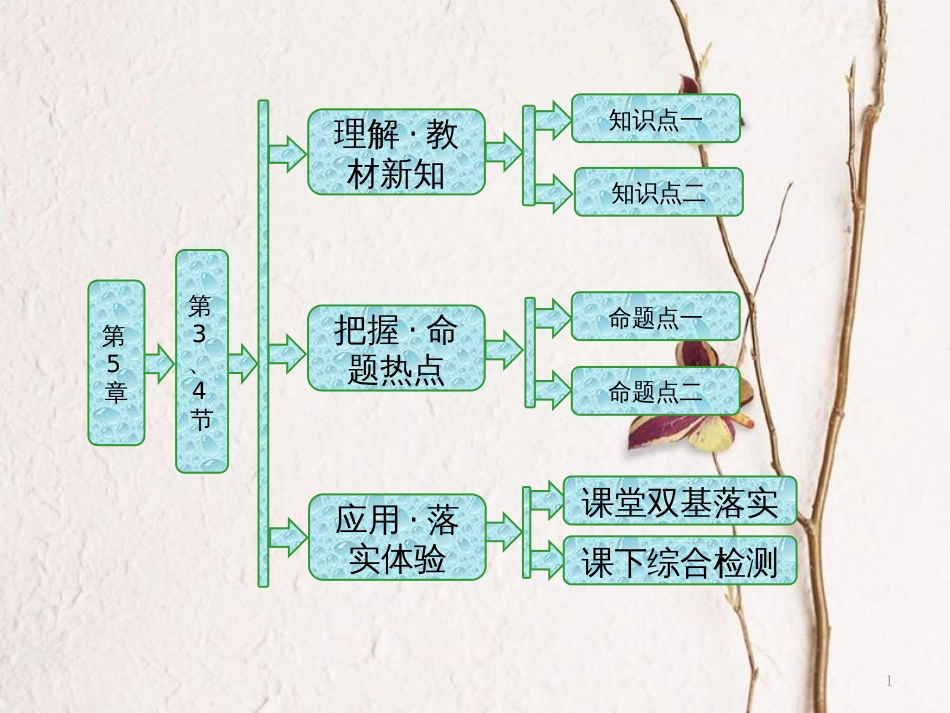 高中物理 第5章 光的干涉 衍射 偏振 第3、4节 光的偏振 激光与全息照相课件 鲁科版选修3-4_第1页