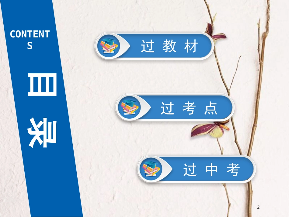 江西省中考数学总复习 第1部分 基础过关 第三单元 函数 课时9 平面直角坐标系与函数课件_第2页