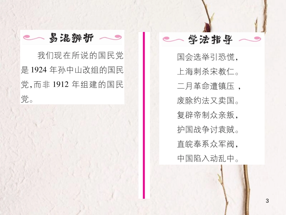 八年级历史上册 第三单元 资产阶级革命与中华民国的建立 第11课 北洋政府的黑暗统治作业课件 新人教版_第3页