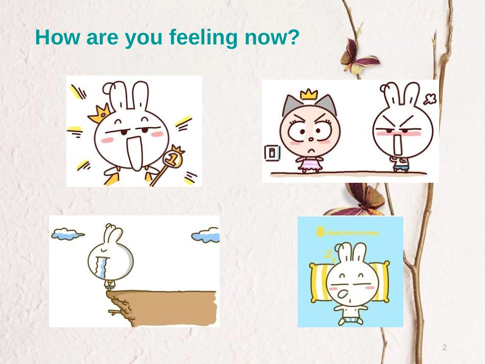 五年级英语下册 Unit 1 How are you feeling now课件2 陕旅版_第2页