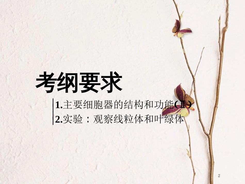 （全国通用版）2019版高考生物一轮复习 第1部分 分子与细胞 第二单元 细胞的结构与物质的输入和输出 第2讲 细胞器——系统内的分工与合作精准备考实用课件_第2页
