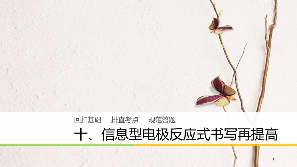 高中化学二轮复习 回扣基础十 信息型电极反应式书写再提高课件_第1页