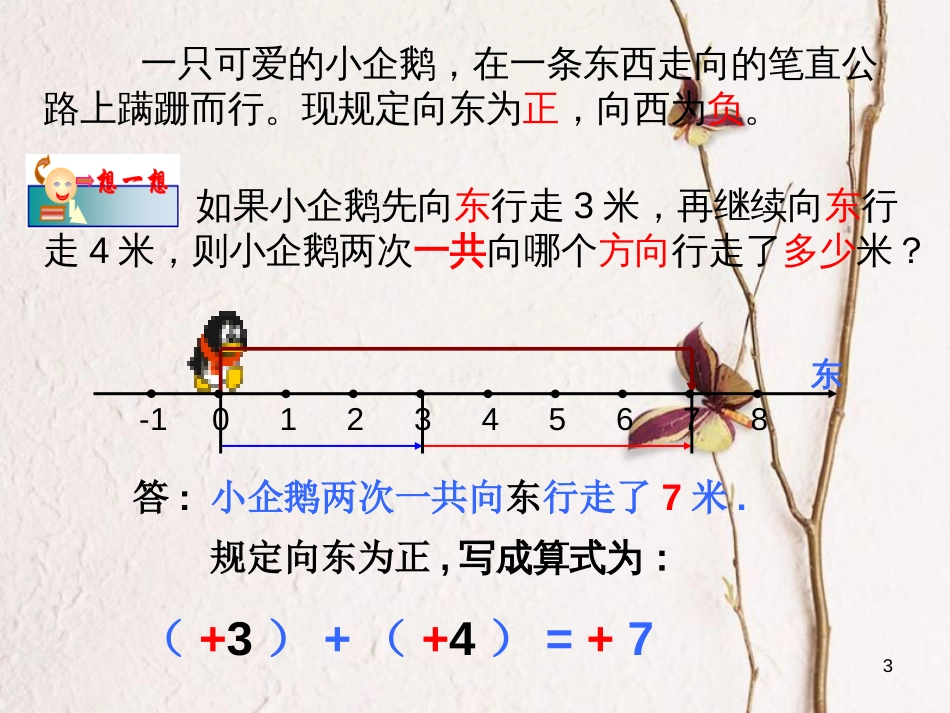 七年级数学上册 1.3 有理数的加减法 1.3.1 有理数的加法（第1课时）课件 （新版）新人教版_第3页