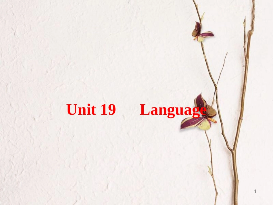 2019版高三英语一轮复习 第1部分 基础知识解读 Unit 19 Language课件 北师大版选修7_第1页