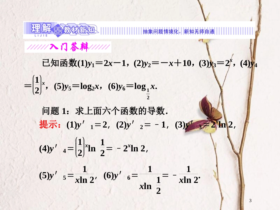 高中数学 第三章 导数应用 1.1 导数与函数的单调性课件 北师大版选修2-2_第3页