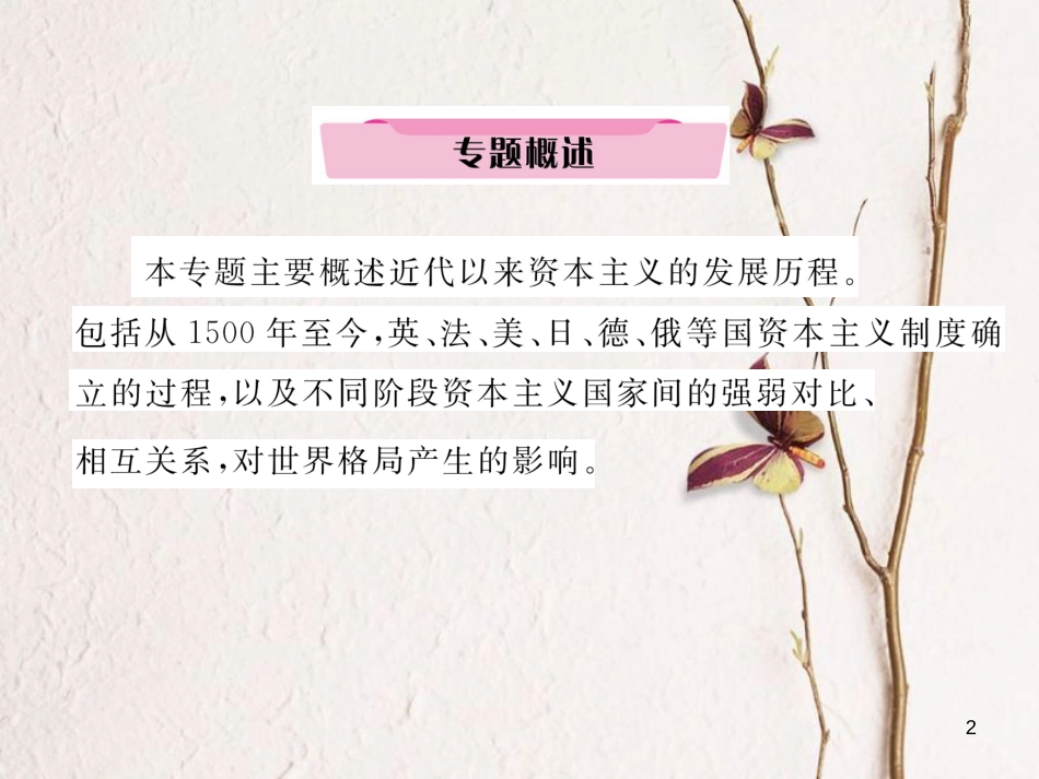 （河北专版）中考历史总复习 专题7 世界资本主义政治、经济发展史课件_第2页