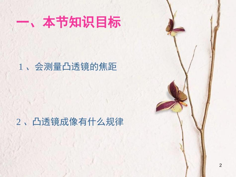 八年级物理上册 4.2《凸透镜成像的规律》课件1 鲁教版五四制_第2页