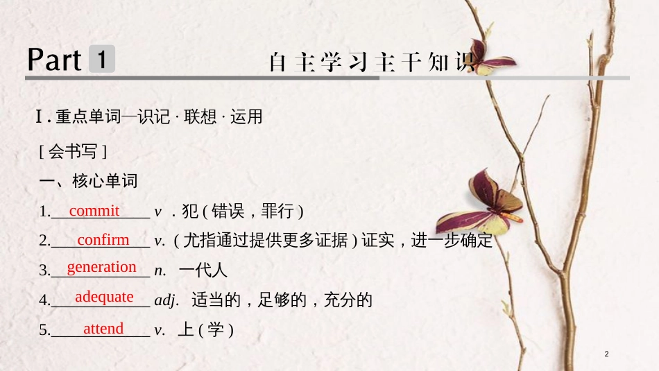 2019版高考英语大一轮复习 第一部分 Module 1 Basketball课件 外研版选修7_第2页