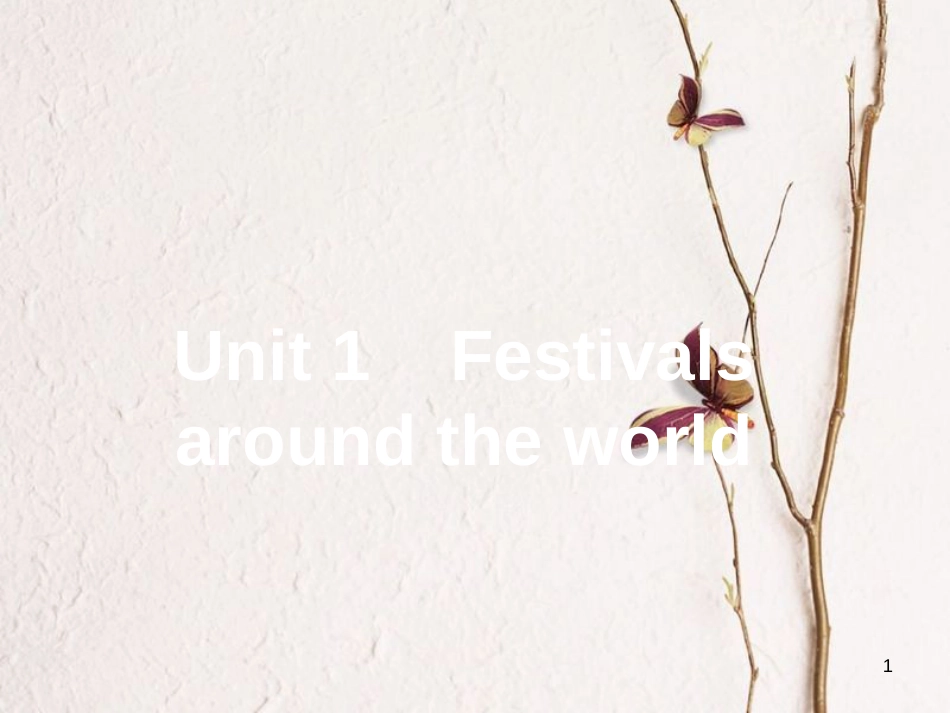 高中英语 Unit 1 Festivals around the world Section Ⅰ课件 新人教版必修3_第1页