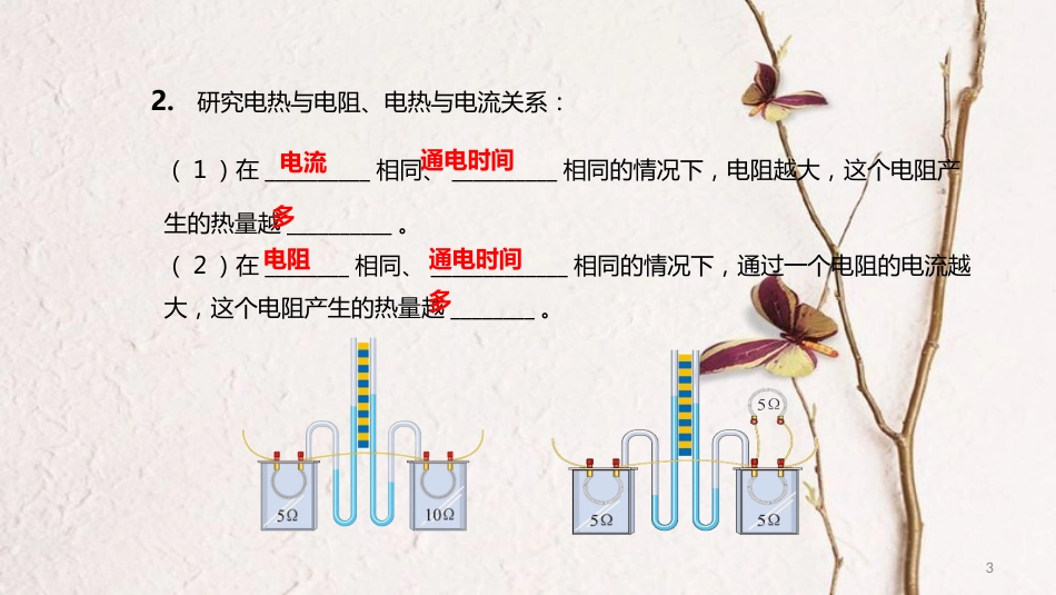 中考物理一轮复习 专题突破20 测小灯泡电功率、焦耳定律课件 新人教版_第3页