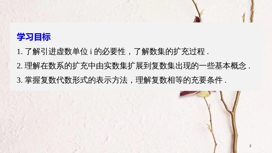 高中数学 第3章 数系的扩充与复数的引入 3.1 数系的扩充课件 苏教版选修1-2_第2页