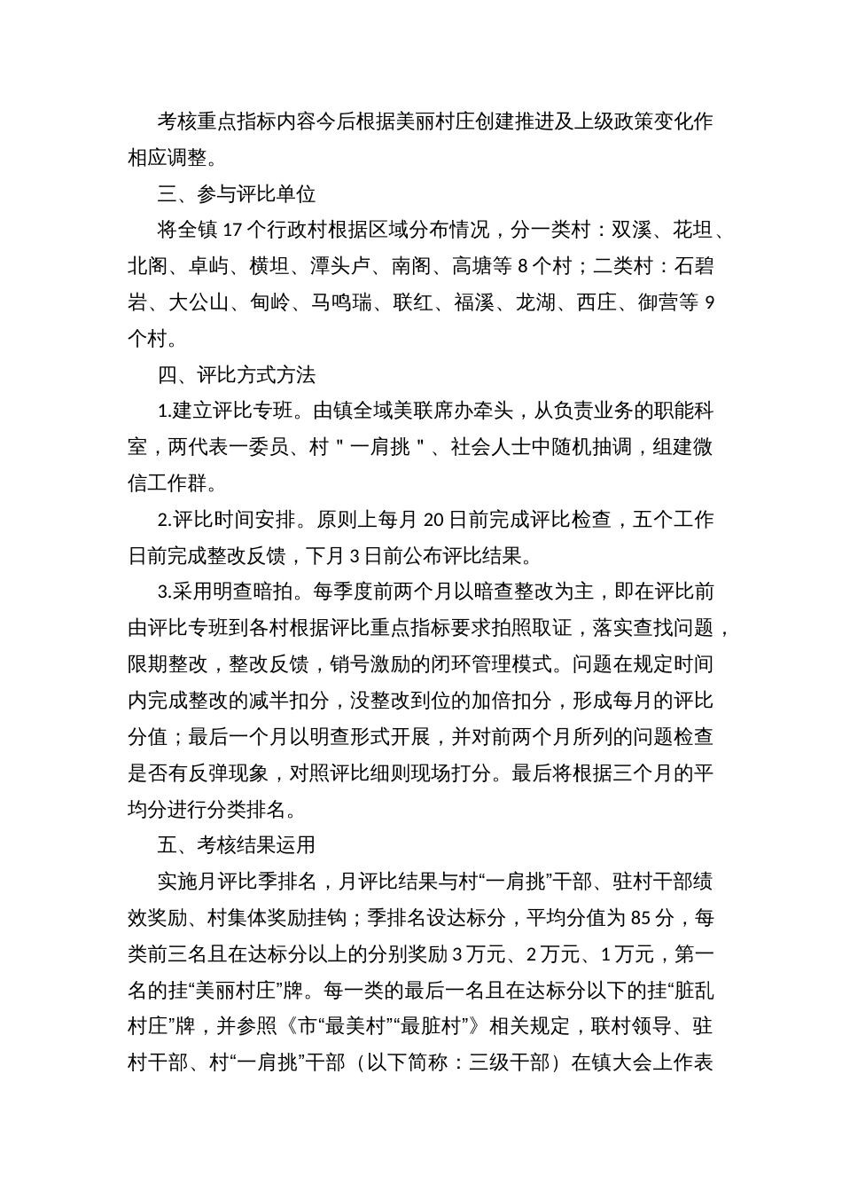 新时代美丽村庄评比活动方案_第2页