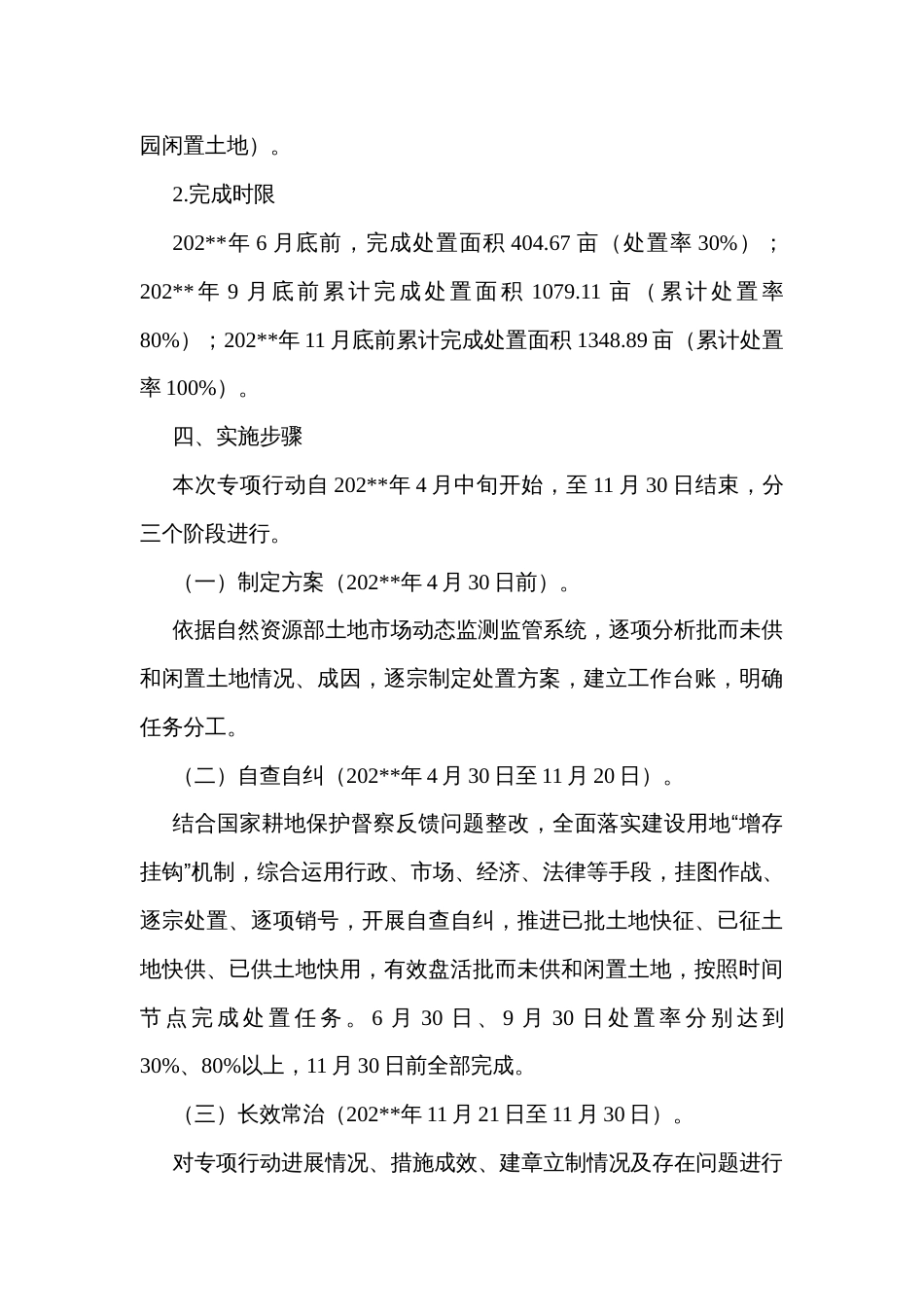 自然资源局辖区批而未供和闲置土地盘活利用工作方案_第3页