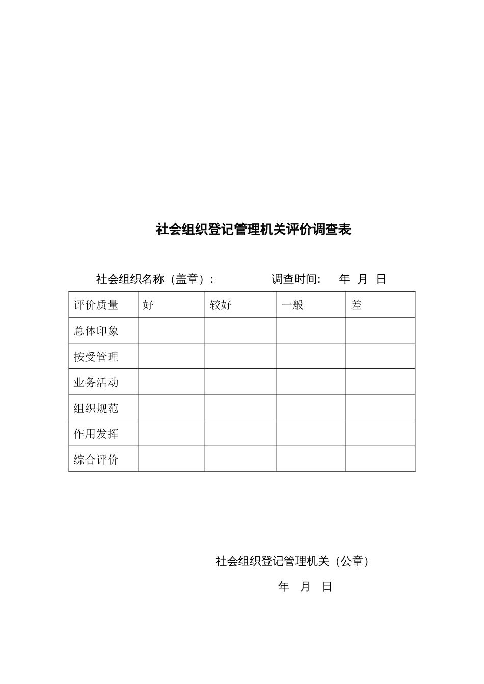 等级评估所需调查表模板汇编_第2页