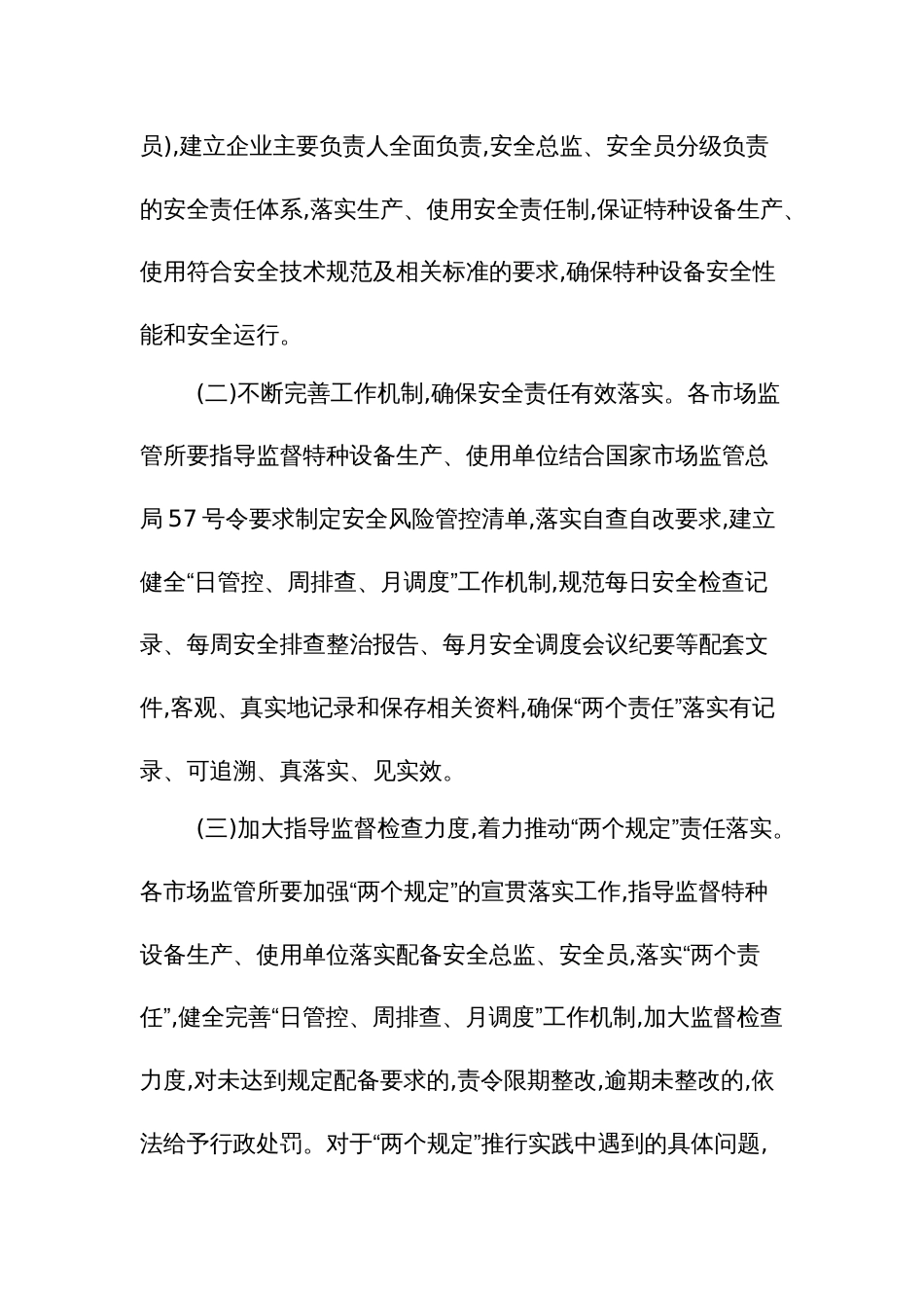 特种设备生产使用单位落实安全主体责任监督管理规定工作方案_第2页