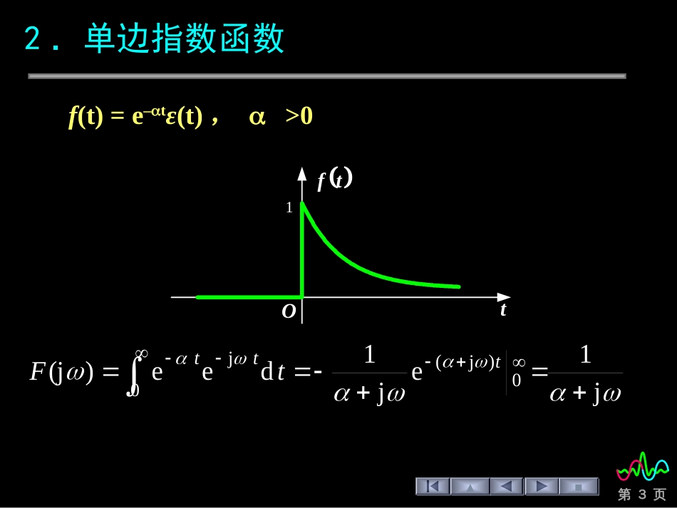 (80)--4.4.2 非周期信号的频谱---常见函数的傅立叶变换_第3页