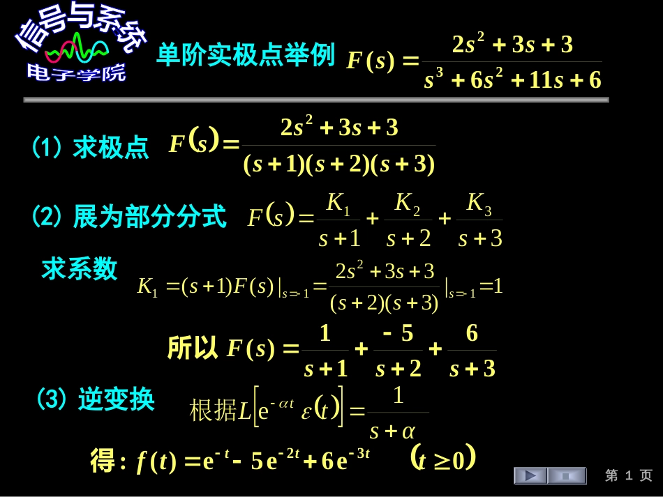 (139)--单阶实极点例1_第1页