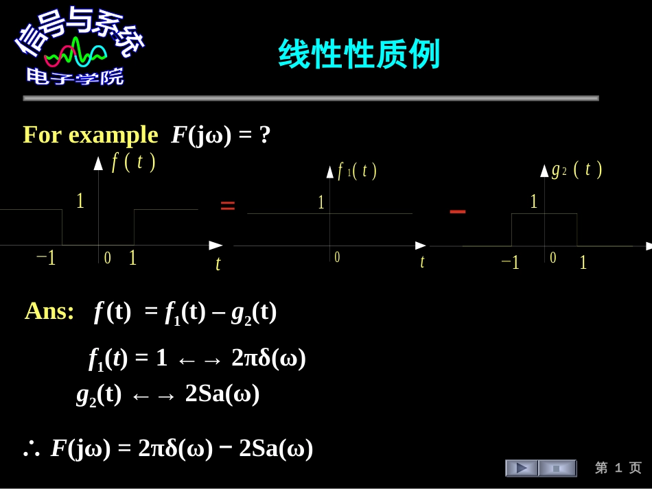 (205)--线性性质例信号与系统_第1页