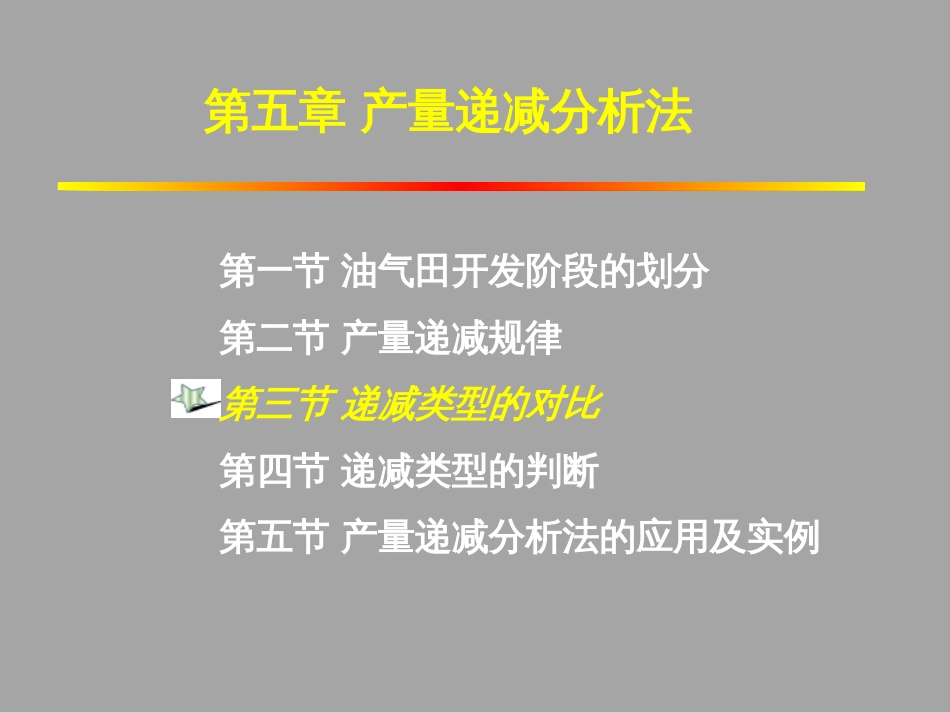 (1.20)--5.3产量递减类型的对比_第1页