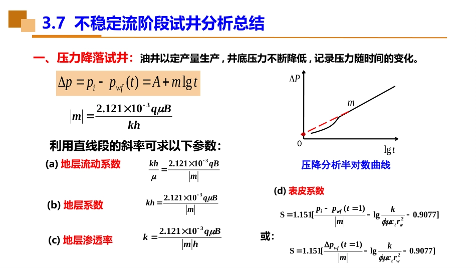 (31)--3.7不稳定流阶段试井分析总结_第2页