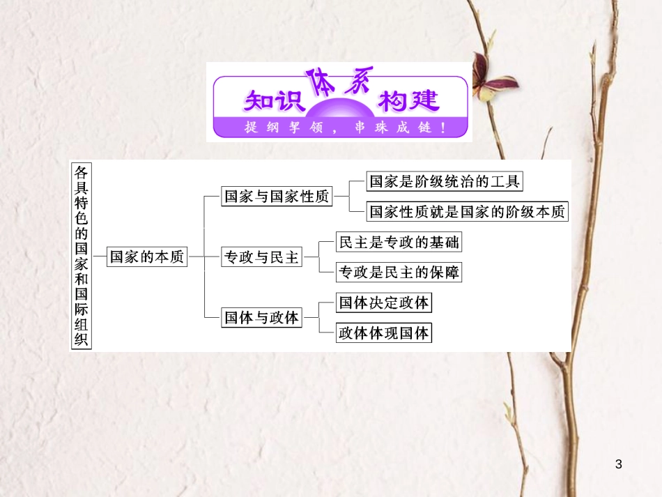 高中政治 专题一 各具特色的国家和国际组织专题小结课件 新人教版选修3_第3页