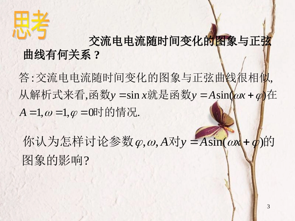 高中数学 第一章 三角函数 1.5 函数y=Asin（wx+φ）的图象（1）课件 新人教A版必修4_第3页