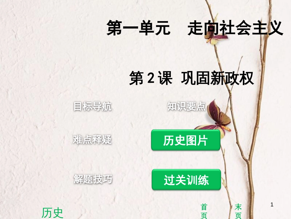 江苏省仪征市八年级历史下册 第2课 巩固新政权课件 新人教版_第1页