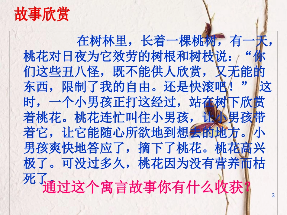 江西省九年级政治全册 第一单元 承担责任 服务社会 第二课 在承担责任中成长 第1框《承担关爱集体的责任》课件 新人教版_第3页