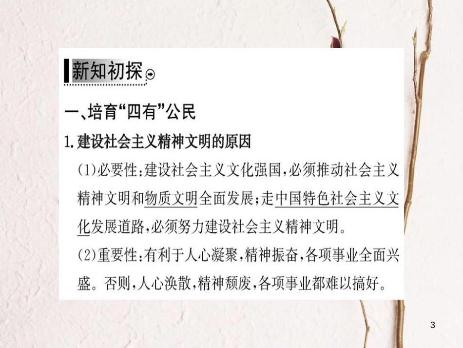 高中政治 第四单元 发展先进文化 第九课 建设中国特色社会主义文化 第二框 建设社会主义精神文明课件 新人教版必修3_第3页