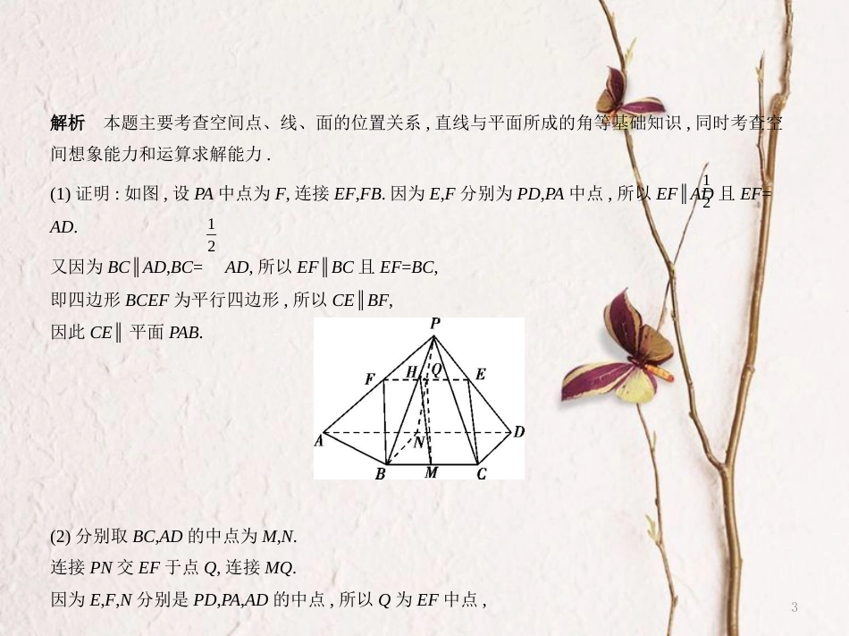 （江苏专用）高考数学一轮复习 第十八章 空间向量与立体几何 18.2 空间向量的应用课件_第3页