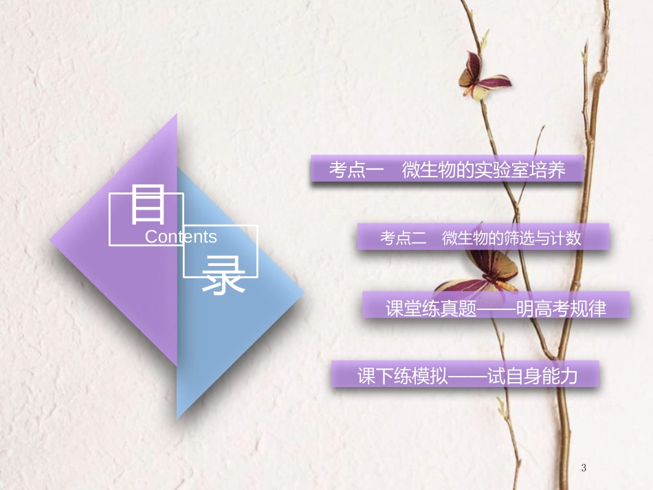 （全国通用版）2019版高考生物一轮复习 选考部分 生物技术实践 第2讲 微生物的培养与应用精准备考实用课件_第3页
