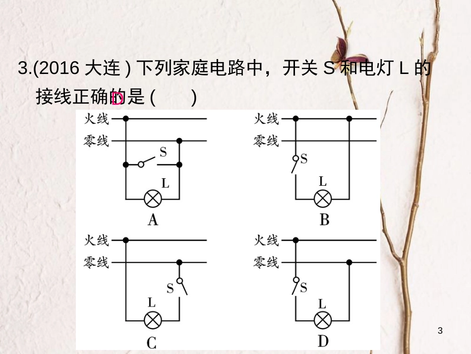 九年级物理全册 专题七 生活用电课件 （新版）新人教版_第3页