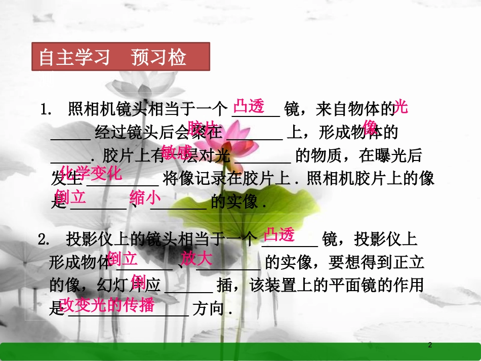 年八年级物理上册 第五章 第2节 生活中的透镜课件 （新版）新人教版_第2页
