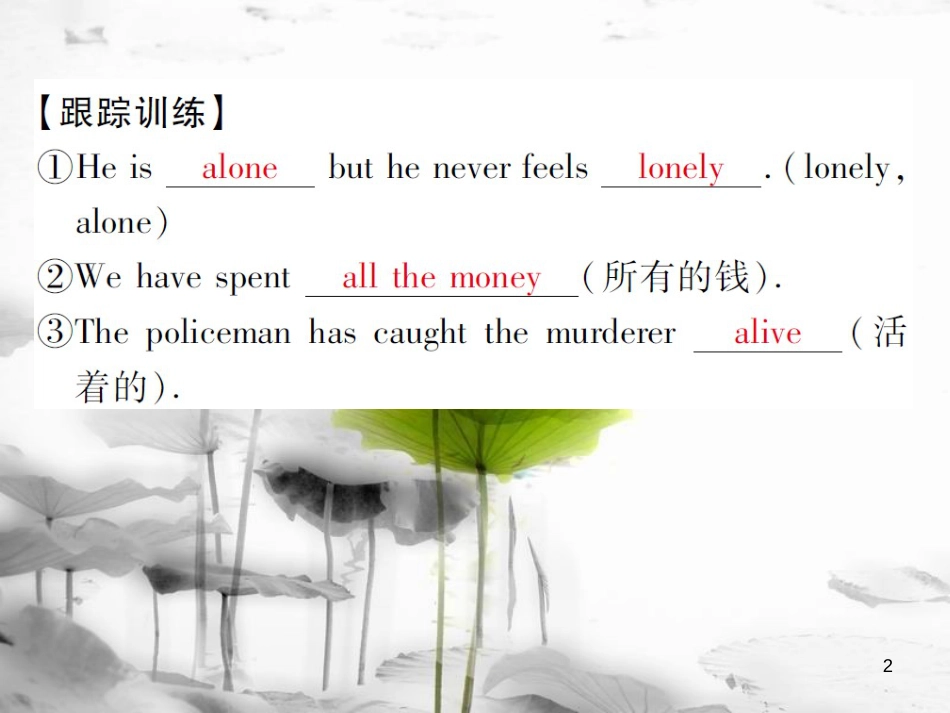 届中考英语复习 第二轮 语法突破 第七章 形容词、副词课件_第2页