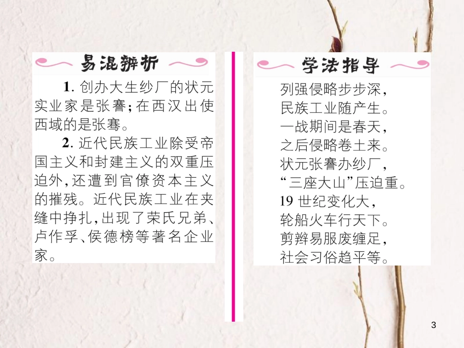 八年级历史上册 第八单元 近代经济、社会生活与教育文化事业的发展 第25课 经济和社会生活的变化作业课件 新人教版_第3页
