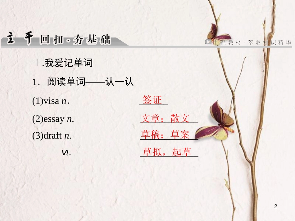 版高考英语大一轮复习 第1部分 模块复习方略 Unit 5 Travelling abroad课件  新人教版选修7_第2页