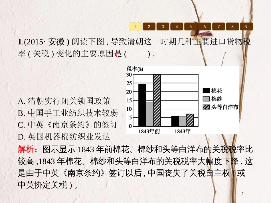 八年级历史上册 中考体验1课件 北师大版_第2页
