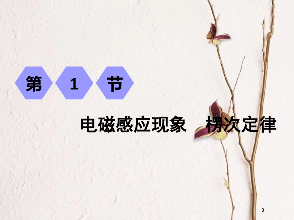 2019届高考物理一轮复习 第十章 电磁感应 第1节 电磁感应现象 楞次定律课件_第3页