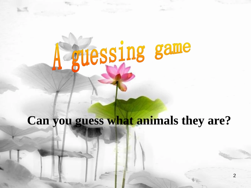 七年级英语下册 Unit 5 Why do you like pandas Section A Period 1（1a-2d）课件 （新版）人教新目标版_第2页