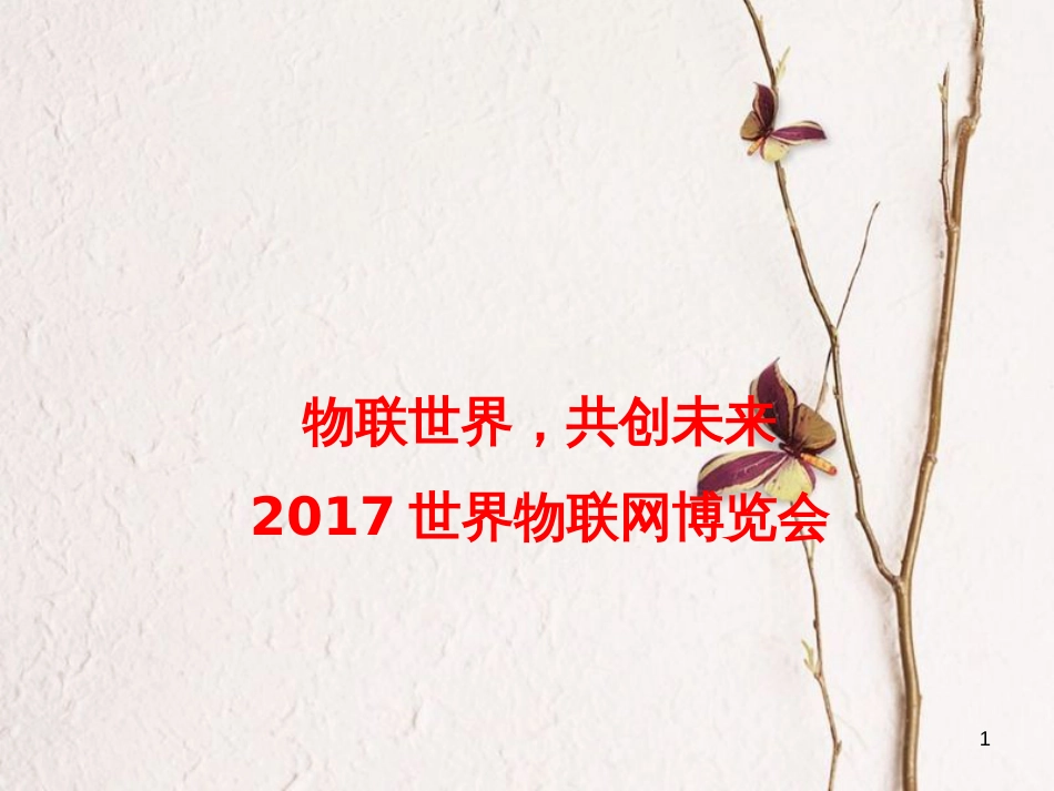 高考政治时政速递 物联世界，共创未来： 2017世界物联网博览会课件_第1页