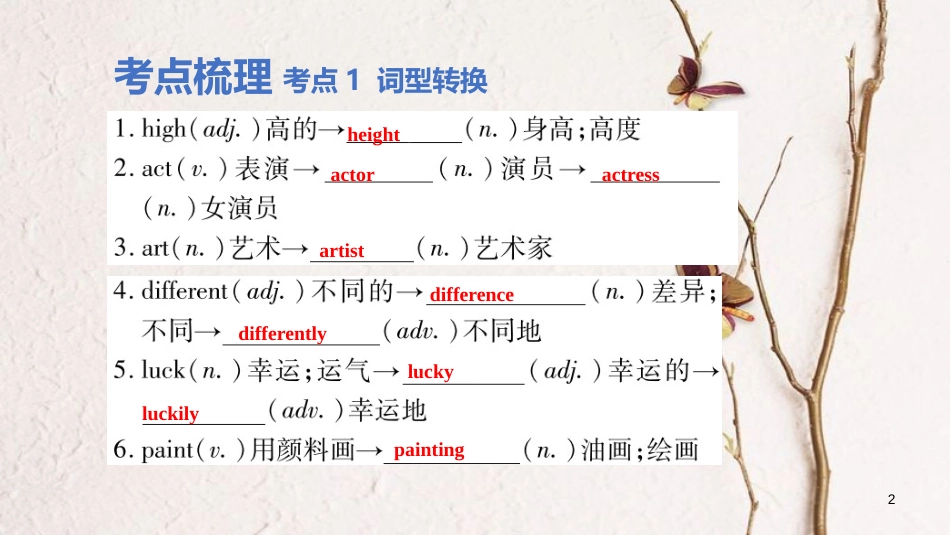 云南省中考英语学业水平精准复习方案 第一部分 教材复习 课时5 七下 Units 9-12课件_第2页