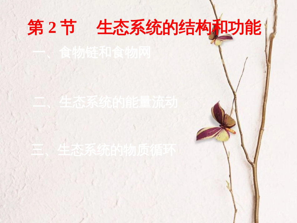 八年级生物下册 23.3《生态系统的结构和功能》课件2 （新版）北师大版_第1页